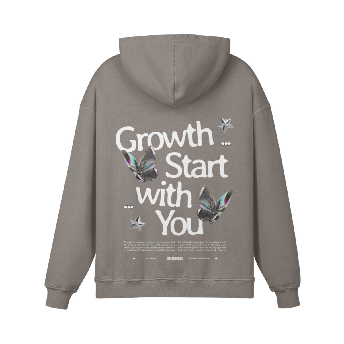 Grow Starts With You - Friar Grey Hoodie