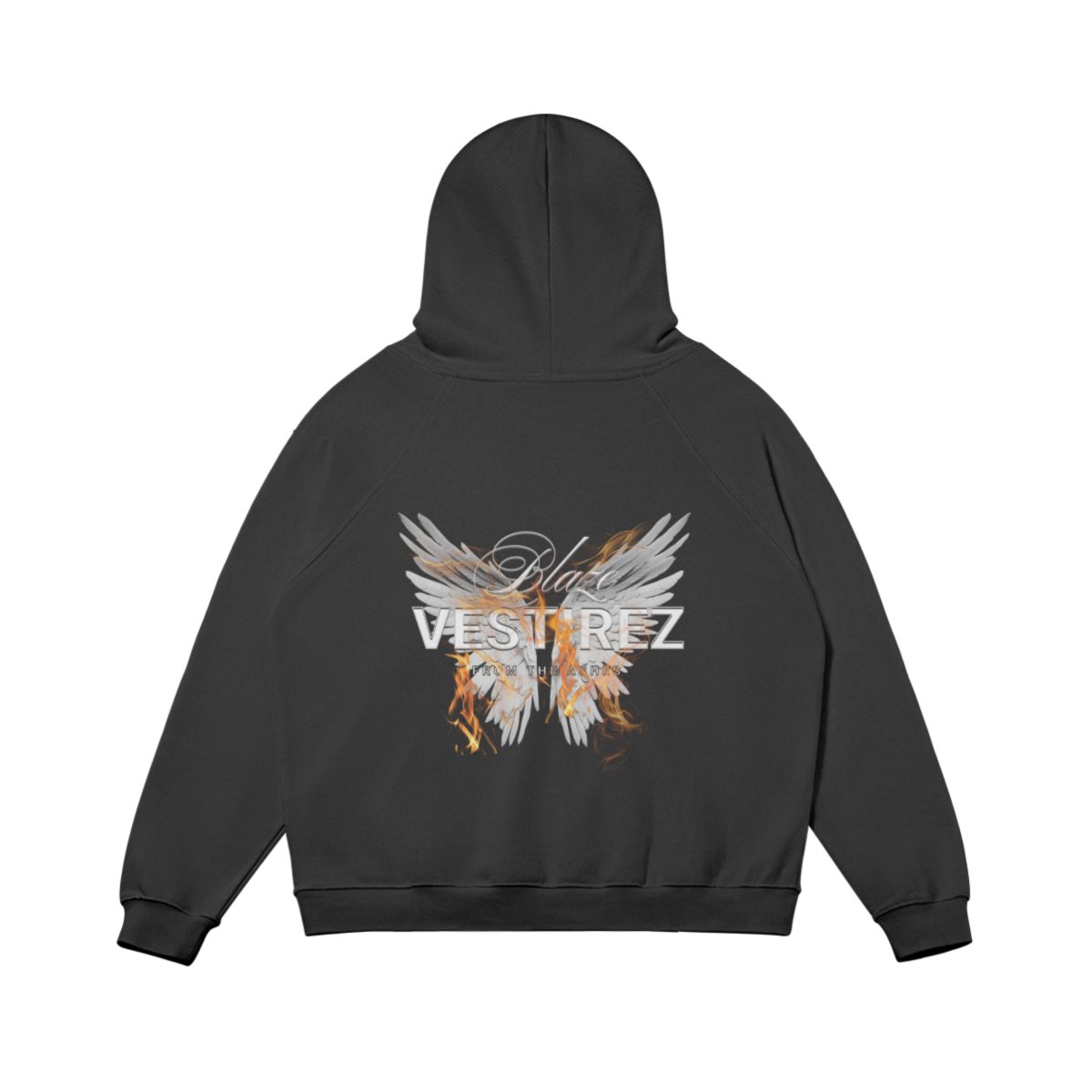 Fire Wings - Black Hoodie