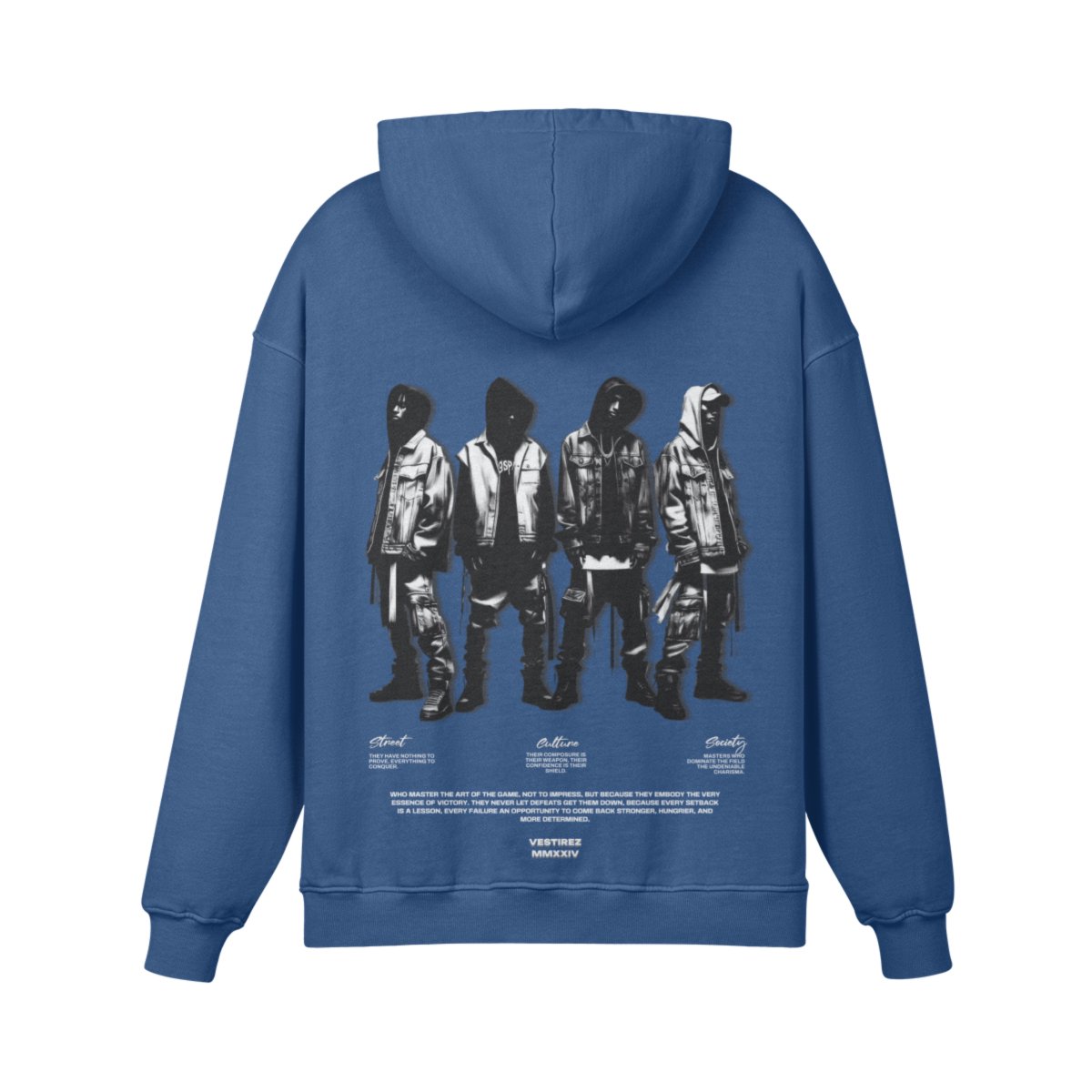 True FKN Players - Kashmir Blue Hoodie