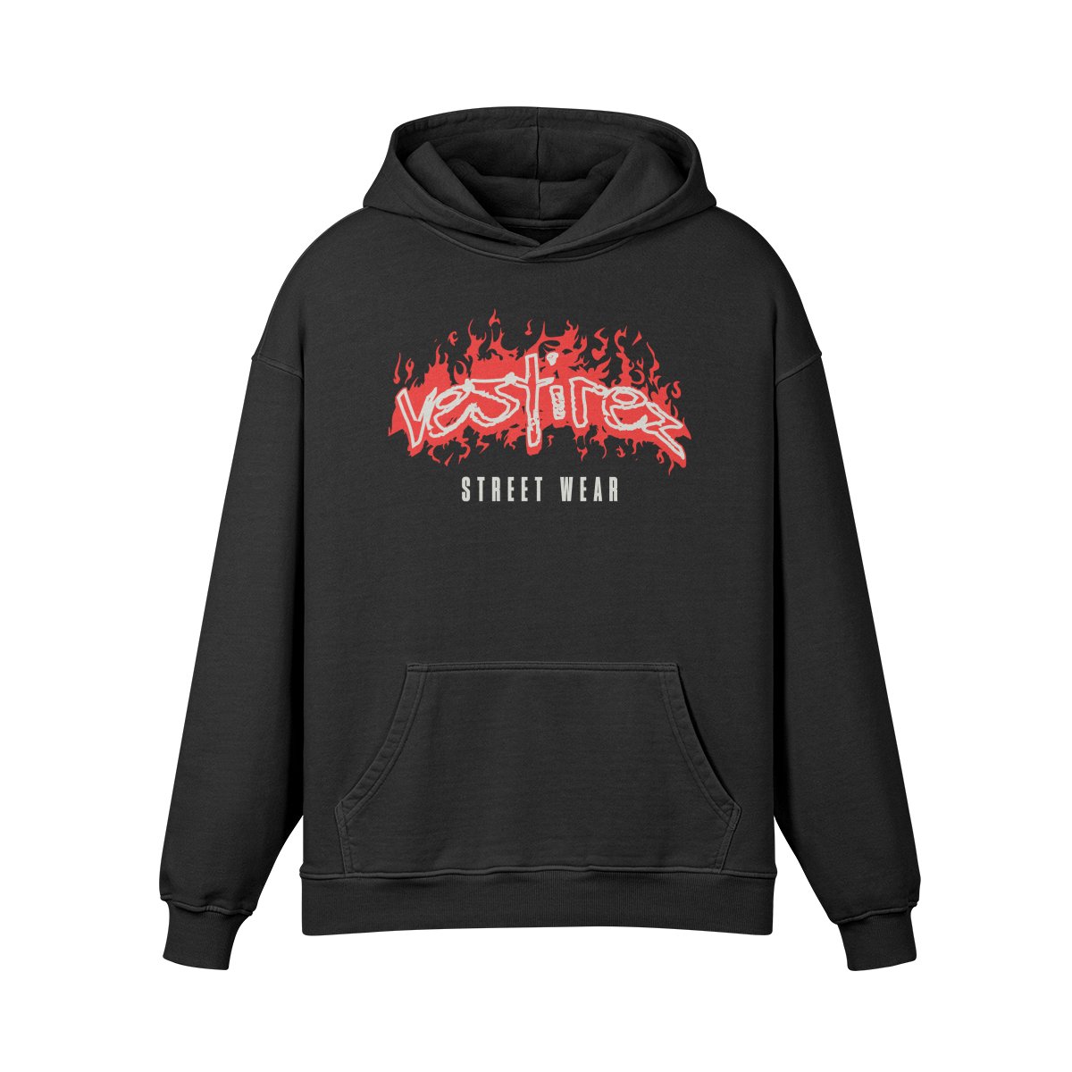 VESTIREZ ON FIRE - Oversized Heavyweight Hoodie