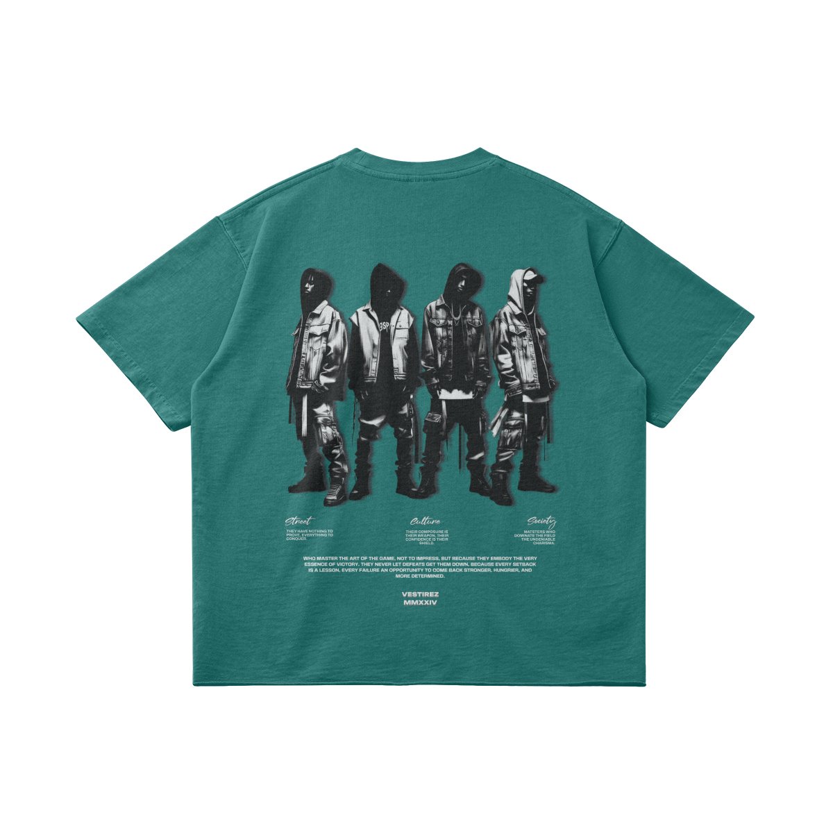 True FKN Players - Vintage Green Faded T-shirt