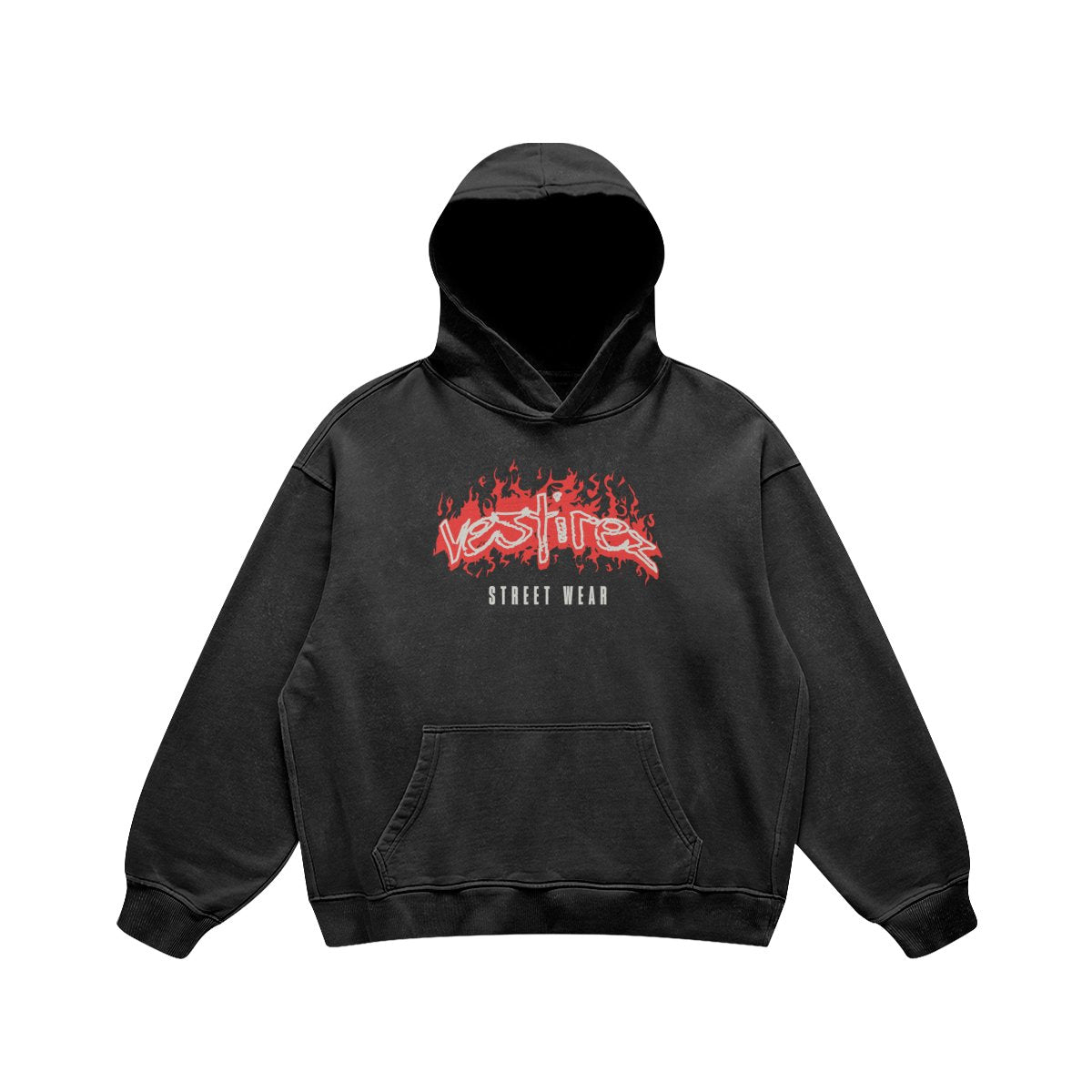 VESTIREZ ON FIRE - Oversized Heavyweight Hoodie