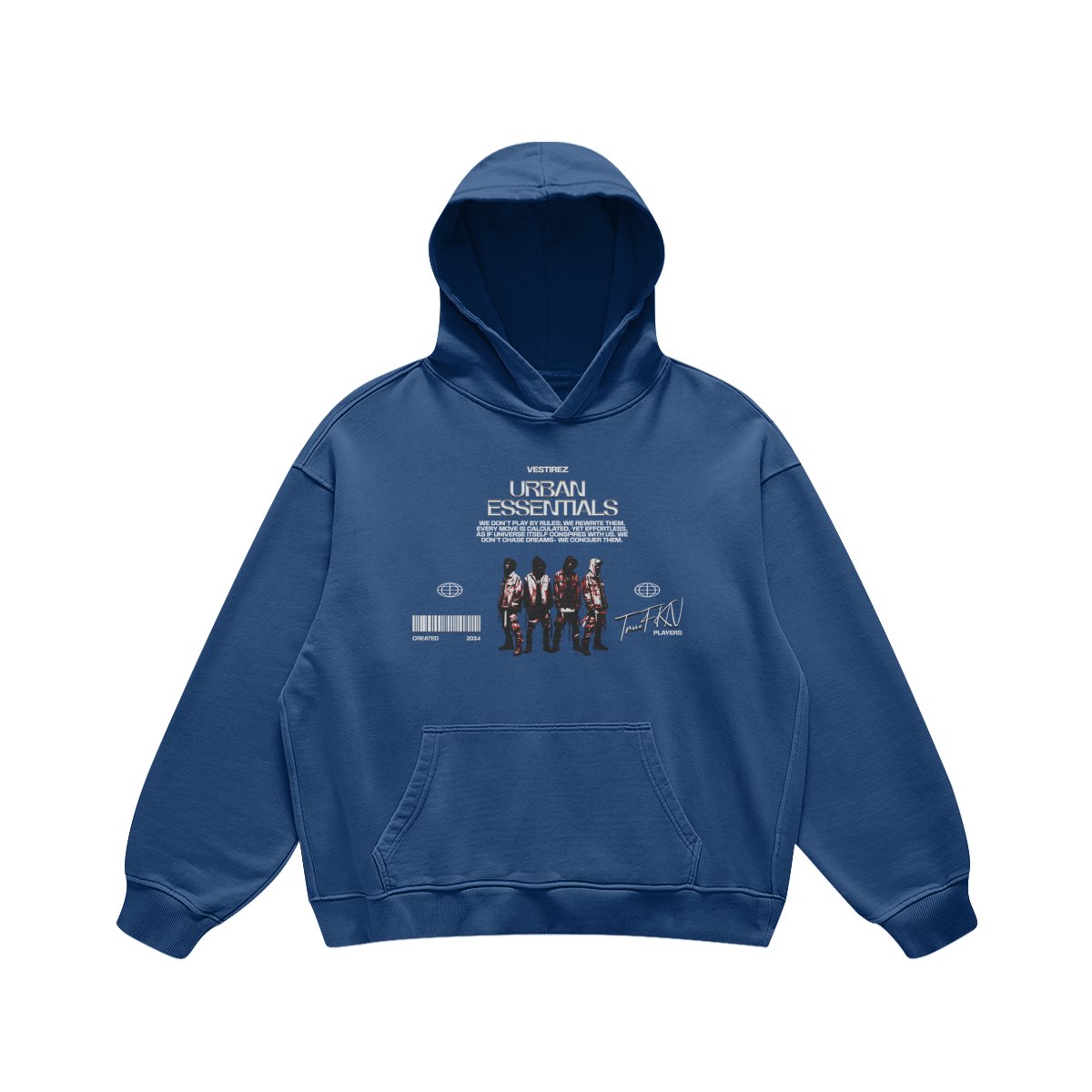 True FKN Players - Kashmir Blue Hoodie